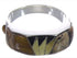 Genuine Sterling Silver Tiger Eye Multicolor Ring Size 6-3/4 AX37163